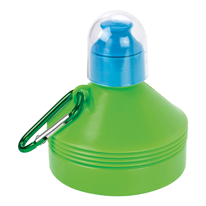 BW3879 - 600ml Collapsible Water Bottle with Carabiner Clip 