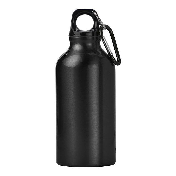 BW7552 - 400ml Aluminium Water Bottle with Carabiner Clip 