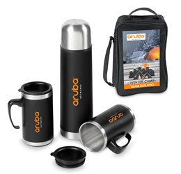 Cardinal 500ml Double-Wall Flask & Mug Set-