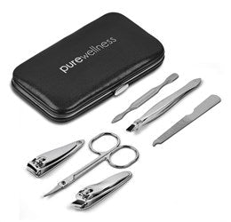 Casey 6-Piece Manicure Set - Black-Black-BL