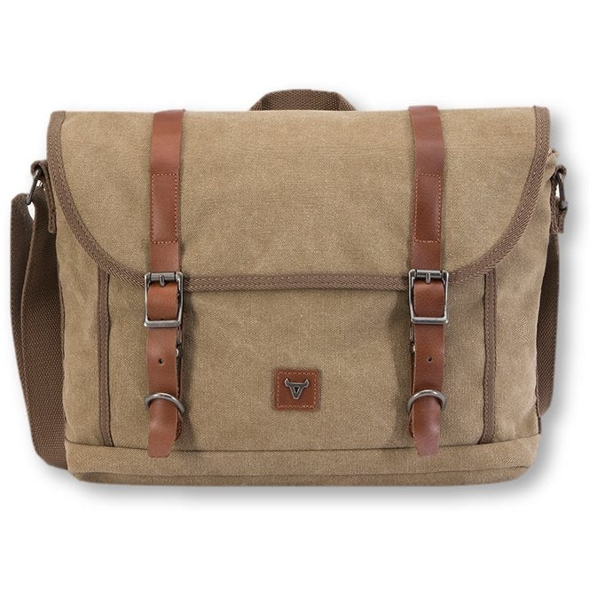 Classic Canvas Work Messenger-Messenger Bags-Black