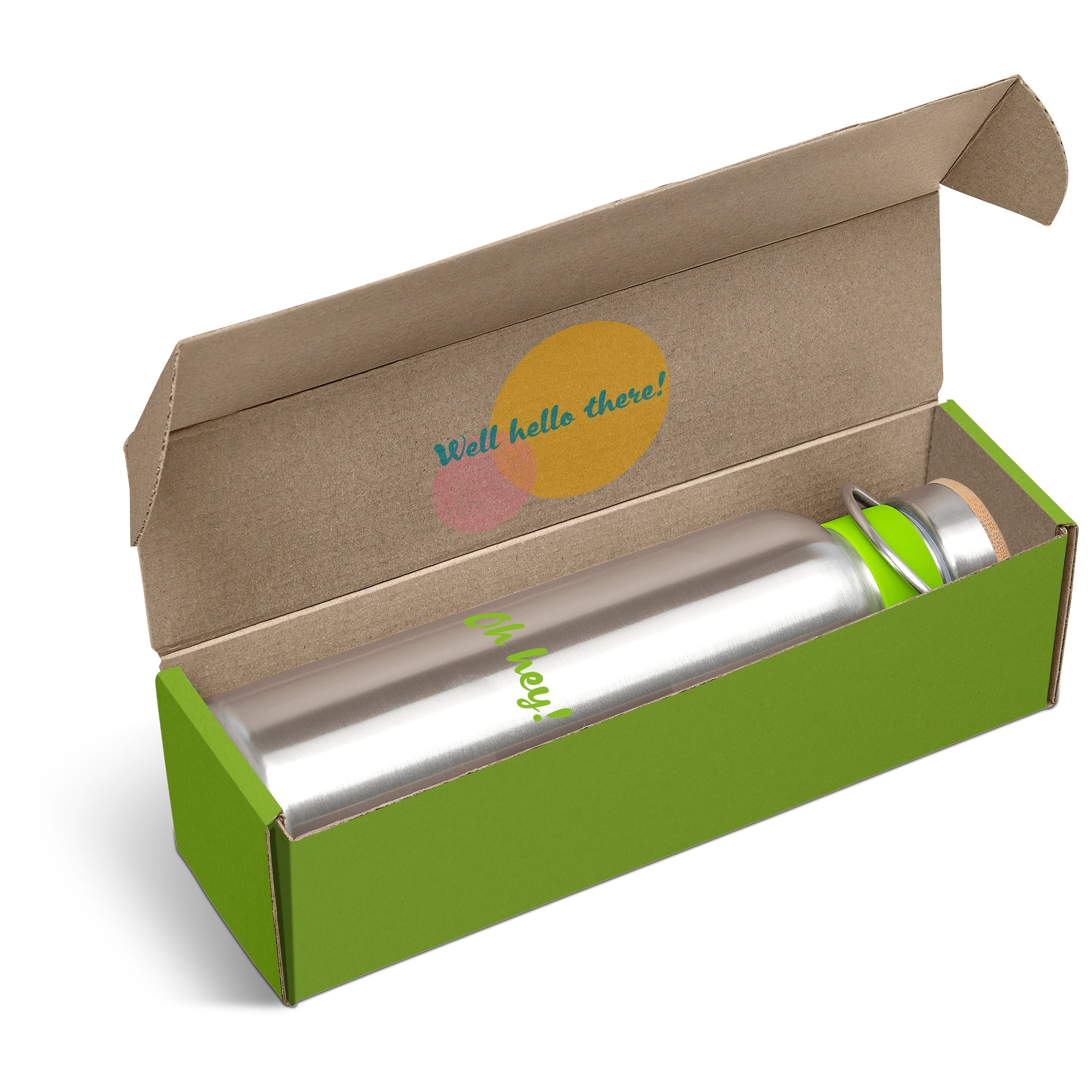 Congo Bottle in Bianca Custom Gift Box-Lime-L