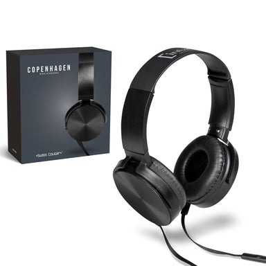 Swiss Cougar Copenhagen Wired Headphones-Black-BL