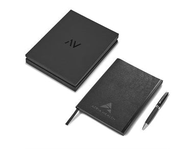 Alex Varga Corinthia A5 Soft Cover Notebook Gift Set-Black-BL