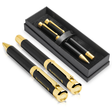 Corona Ball Pen & Rollerball Set - Black / BL - Pens