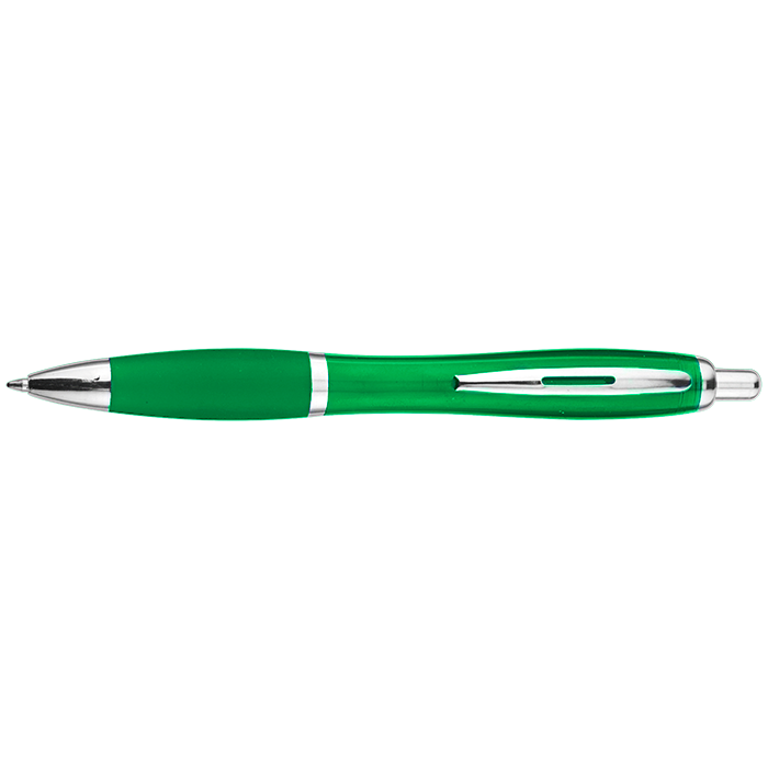 BP30151 - Curved Design Ballpoint Pen with Coloured Barrel - Writing Instruments