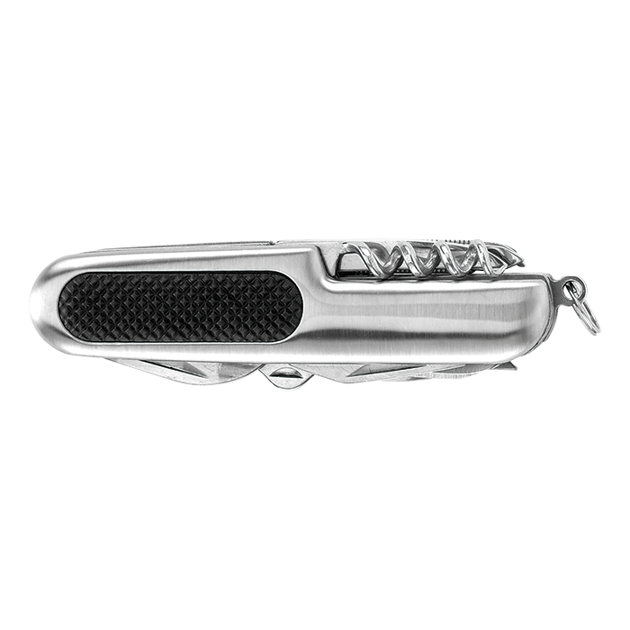 11 Function Pocket Knife Silver / STD / Regular - Flashlights and Tools