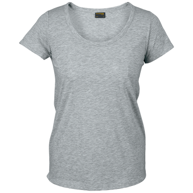 160g Zoey T-Shirt Ladies Grey Melange / XS / Last Buy - T-Shirts