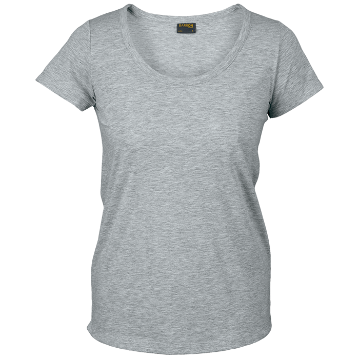 160g Zoey T-Shirt Ladies Grey Melange / XS / Last Buy - T-Shirts