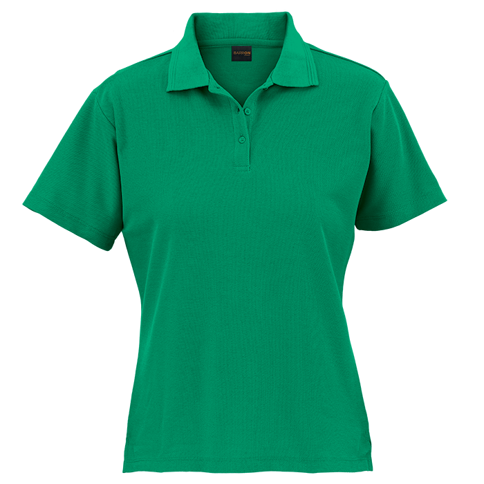 175g Pique Knit Golfer Ladies Emerald / XS / Regular - Golf Shirts
