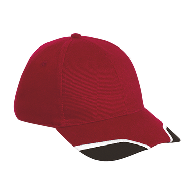 6 Panel Axle Cap Red/Black/White / STD / Last Buy - Caps
