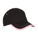6 Panel Canvas Binding Cap Black/Pink / STD / Last Buy - Caps