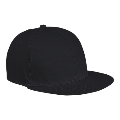 6 Panel Flat Peak Cap  Black / STD / Last Buy - Caps