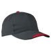 6 Panel Kingsley Cap Grey/Red / STD / Last Buy - Caps