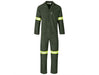 Acid Resistant Polycotton Conti Suit - Reflective Arm & Legs - Yellow Tape-