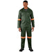 Acid Resistant Polycotton Conti Suit - Reflective Arm Legs & Back - Orange Tape