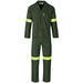 Acid Resistant Polycotton Conti Suit - Reflective Arm Legs & Back - Yellow Tape