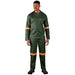 Acid Resistant Polycotton Conti Suit - Reflective Arm & Legs - Orange Tape - Work Safety Protective Gear