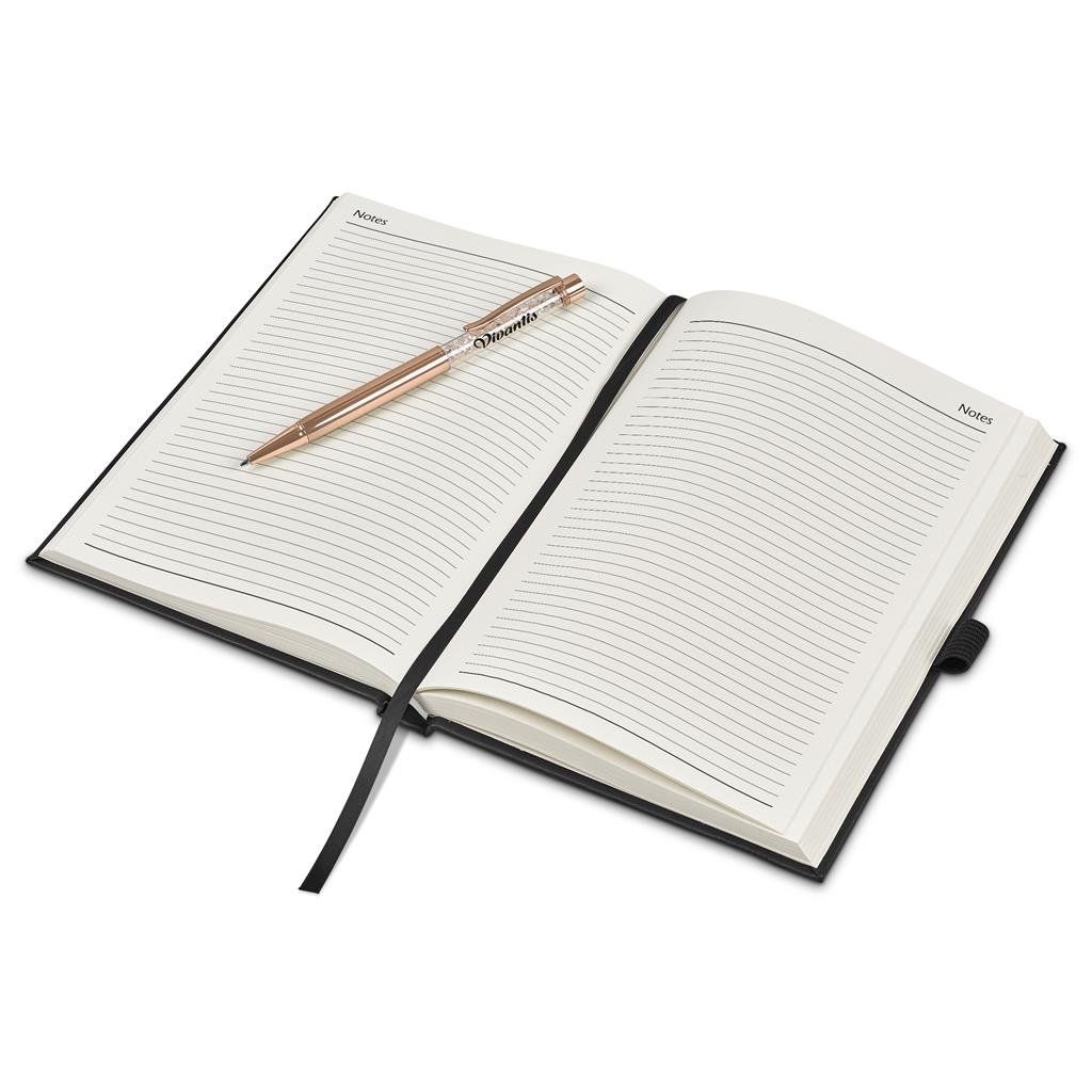 Advantage A5 2026 Diary & Hailey Pen Set BLACK - Diaries 2026,Diaries 2026,Diary Sets