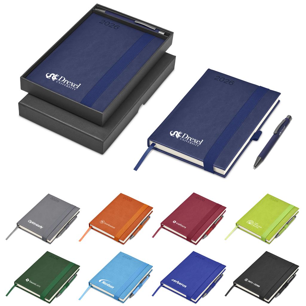 Advantage A5 2026 Diary & Omega Pen Set - Diaries 2026,Diaries 2026,Diary Sets
