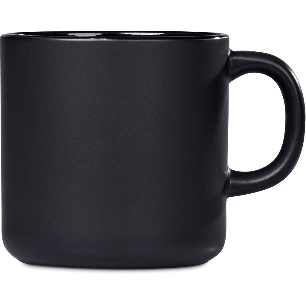 Aletina Ceramic Coffee Mug – 400ml BLACK - Mugs,Drinkware