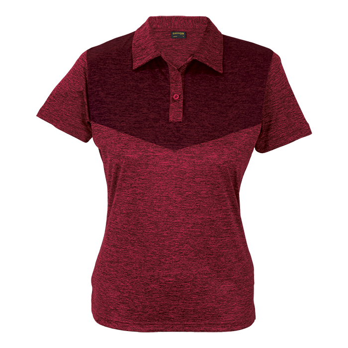 Alto Golfer Ladies Red Melange / XS / Last Buy - Golf Shirts