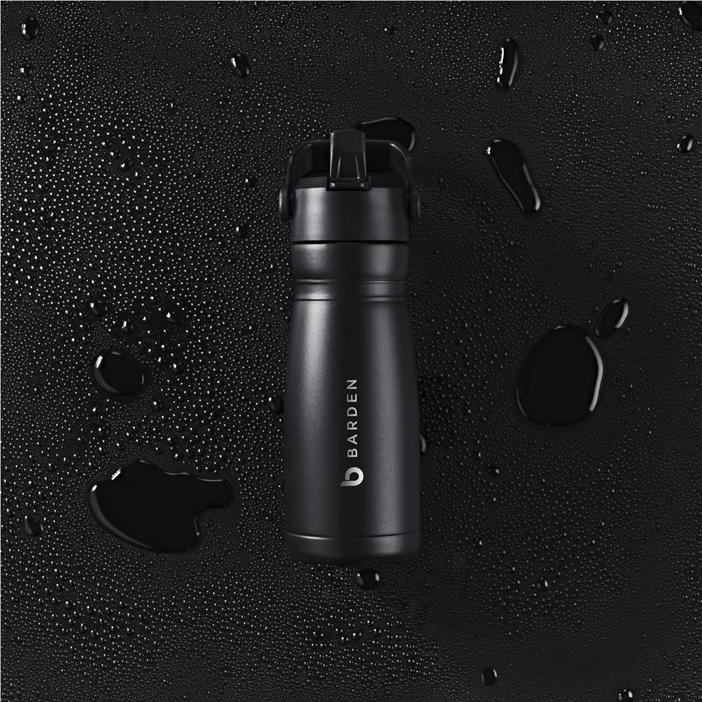 Amba Stainless Steel Vacuum Water Bottle – 600ml BLACK - Bottles,Drinkware