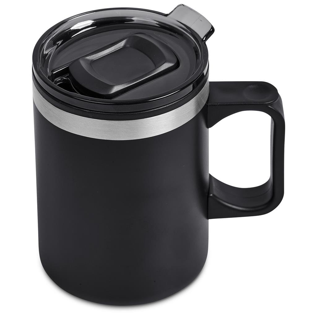 Angelo Stainless Steel & Plastic Double-Wall Mug – 360ml - Travel Mugs and Tumblers,Drinkware
