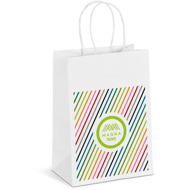 Animated Mini Gift Bag 200gsm Solid White / SW