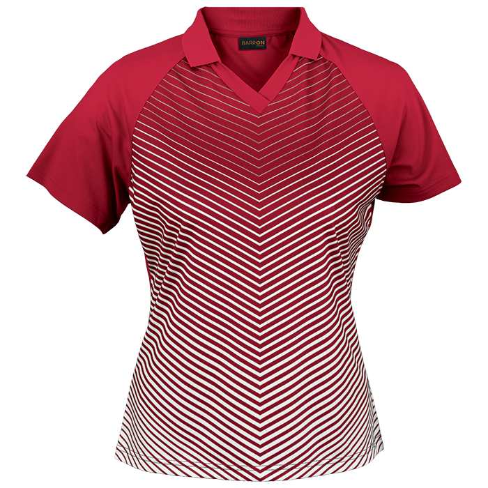 Apollo Golfer Ladies Red/White / XS / Regular - Golf Shirts