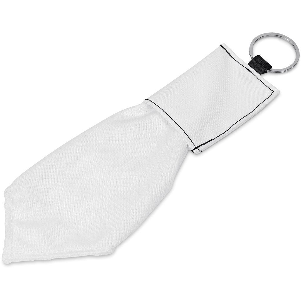 Custom Aquila Polyester Keyring Pouch with Cleaning Cloth BLACK - Personal Care and Pamper Gifts,Custom Gifts