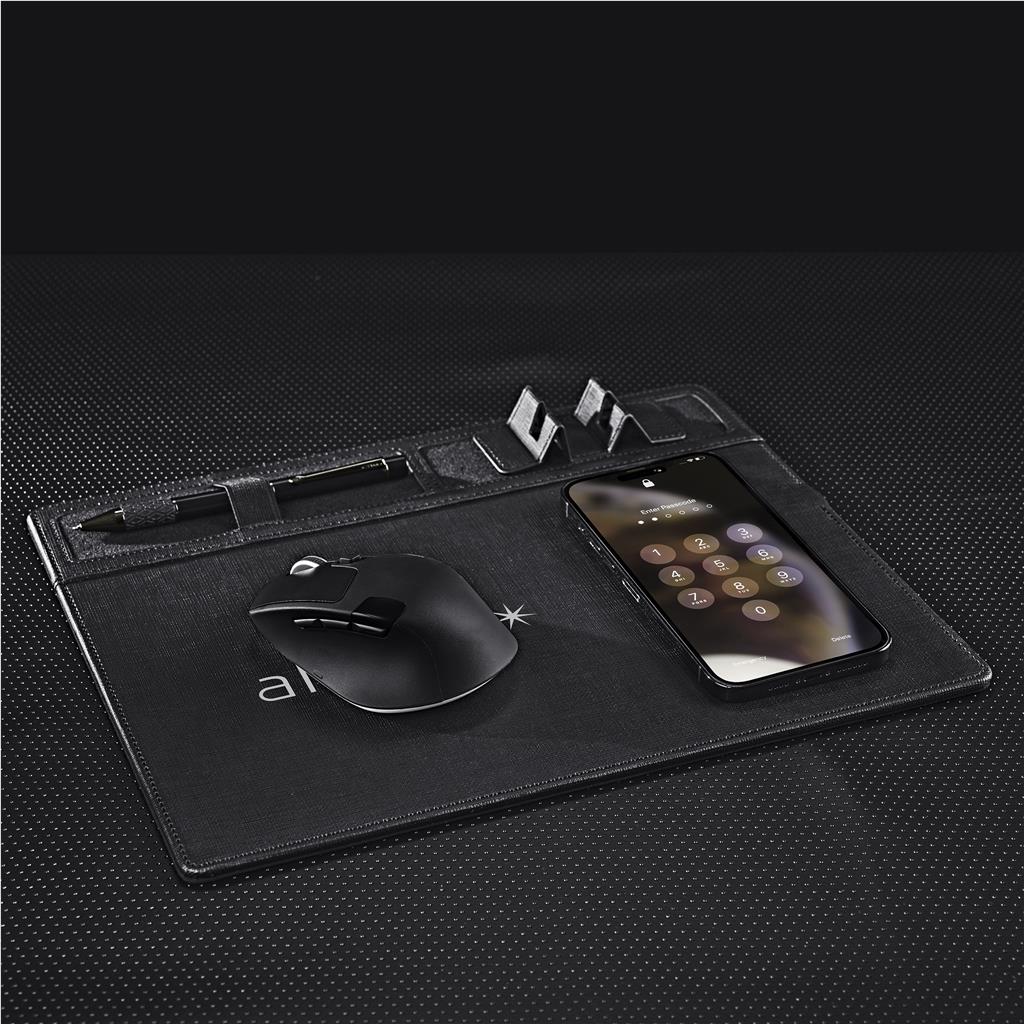 Aramis Wireless Charger Desk Organiser Black / BL