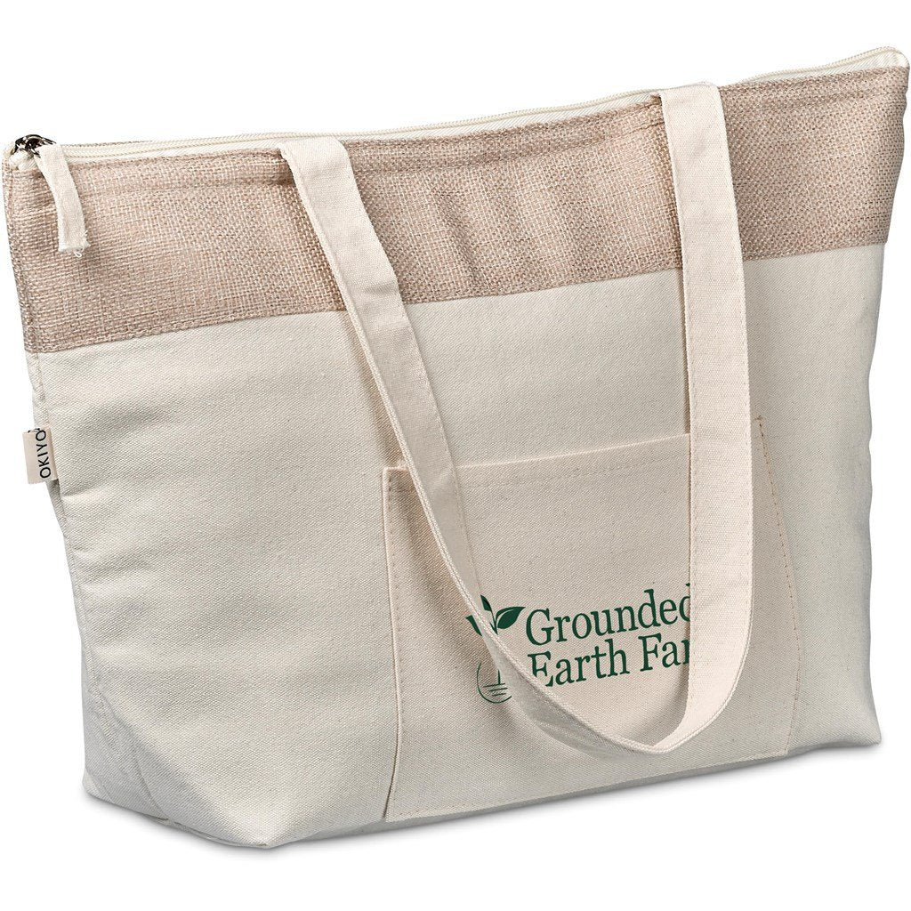 Arshi Cotton & Jute 12 Can Lunch Cooler NATURAL - Coolers,Cooler Bags,Eco-Friendly,Jute Products,Ideas for Summer,Coolers and Lunchware