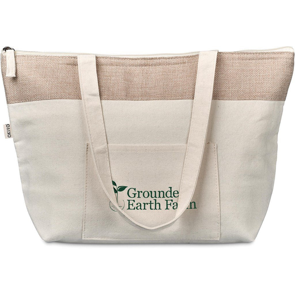 Arshi Cotton & Jute 12 Can Lunch Cooler NATURAL - Coolers,Cooler Bags,Eco-Friendly,Jute Products,Ideas for Summer,Coolers and Lunchware