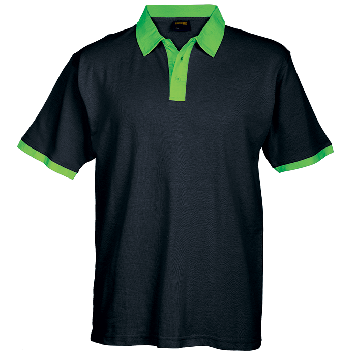 Aspen Golfer Mens Black/Lime / XL / Last Buy - Golf Shirts