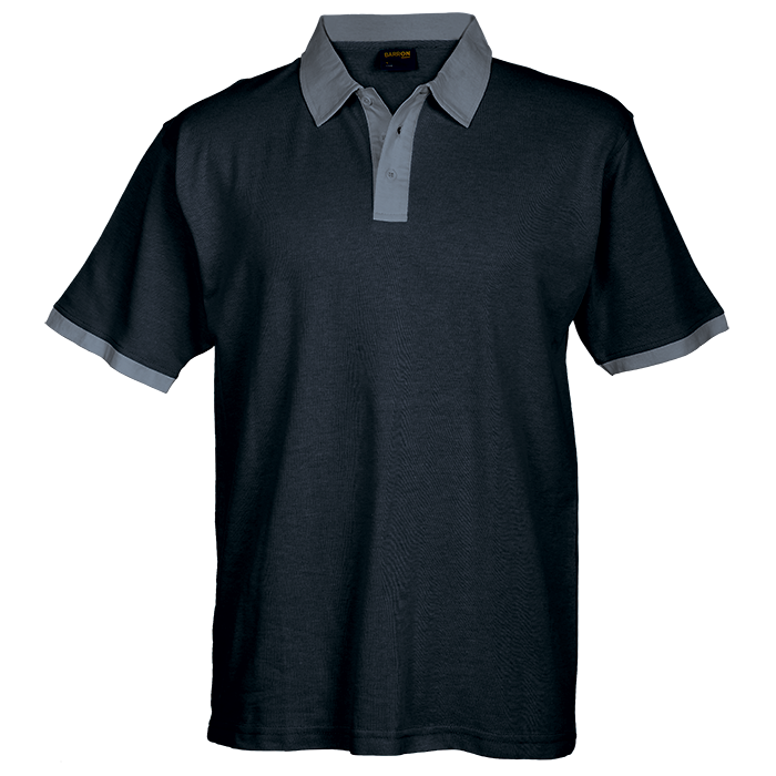 Aspen Golfer Mens Black/Steel Grey / 2XL / Last Buy - Golf Shirts