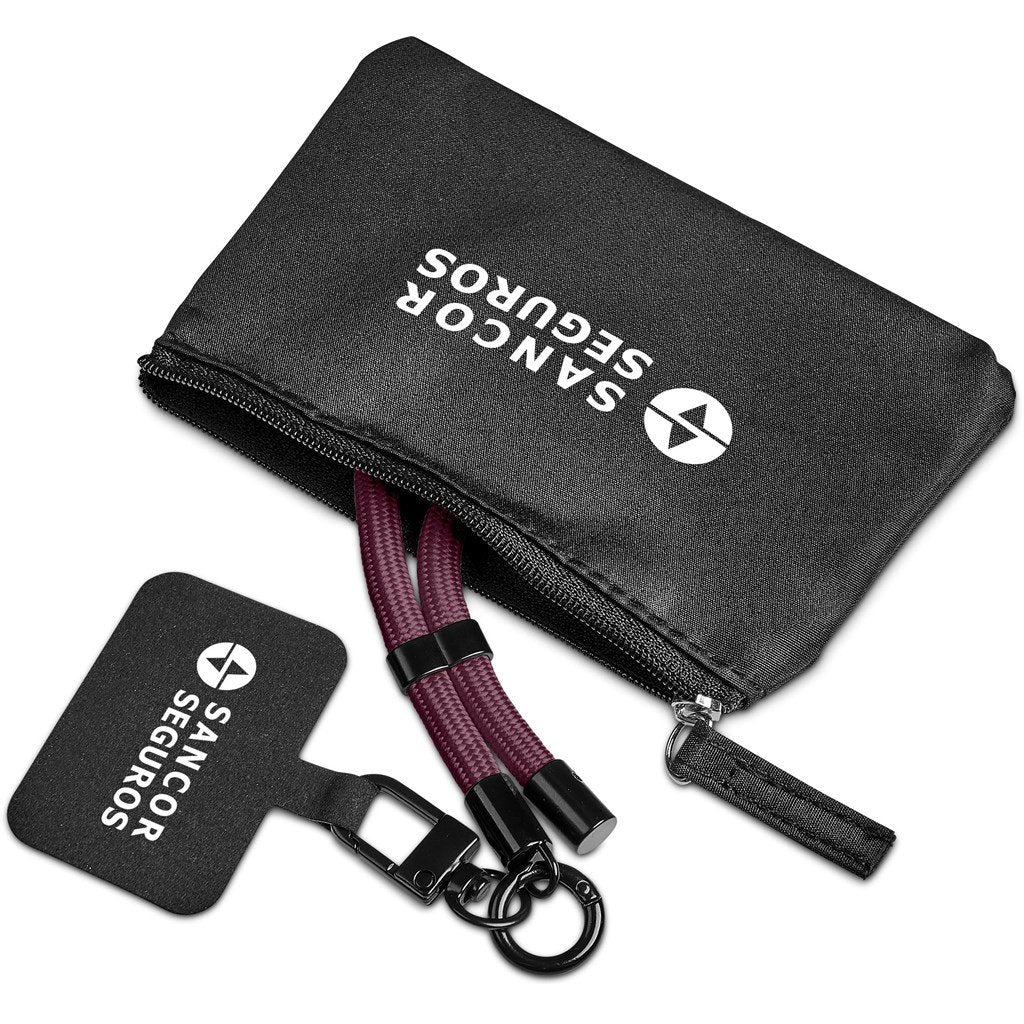 Atlier Wrist Phone Strap in Pouch MAROON - Lanyards,Lanyards