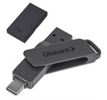 Atraxia Dual Flash Drive – 64GB / Gun Metal / GM