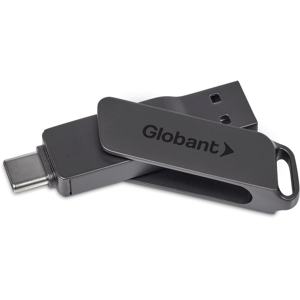 Atraxia Dual Flash Drive – 64GB / Gun Metal / GM