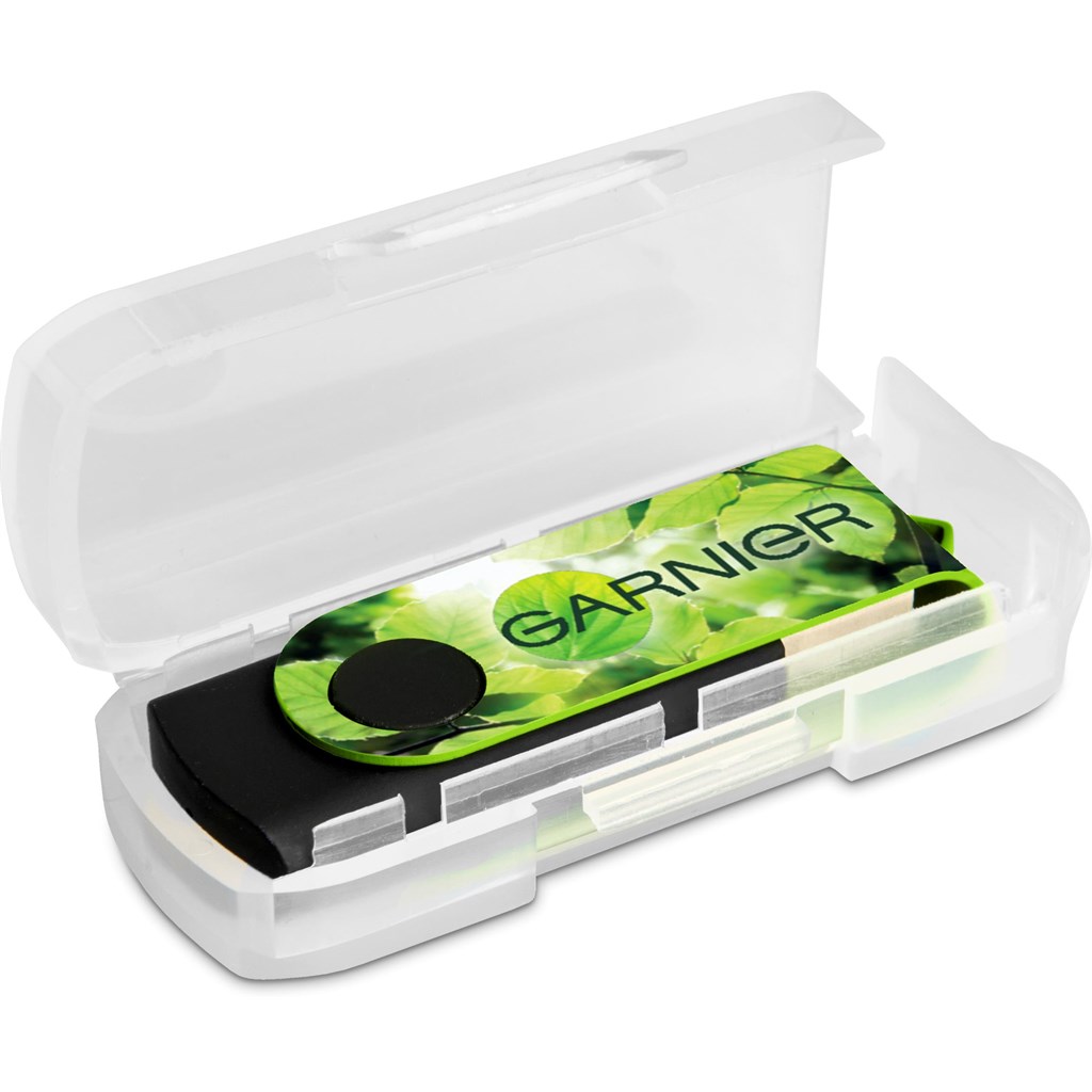 Axis Gyro Black Flash Drive - 16GB - Drives,Flash Drives