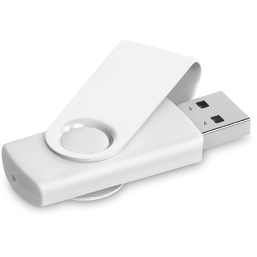 Axis Gyro White Flash Drive - 16GB - Drives,Flash Drives