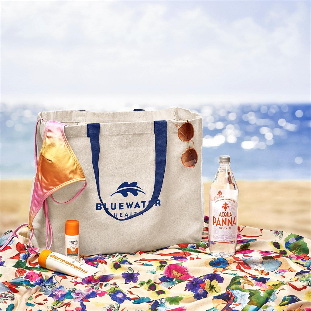 Barbados Large Cotton Beach Bag