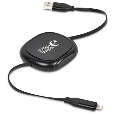 Balanko 4-in-1 Retractable Fast Charge 60W Cable BLACK - Chargers and Adaptors,Technology