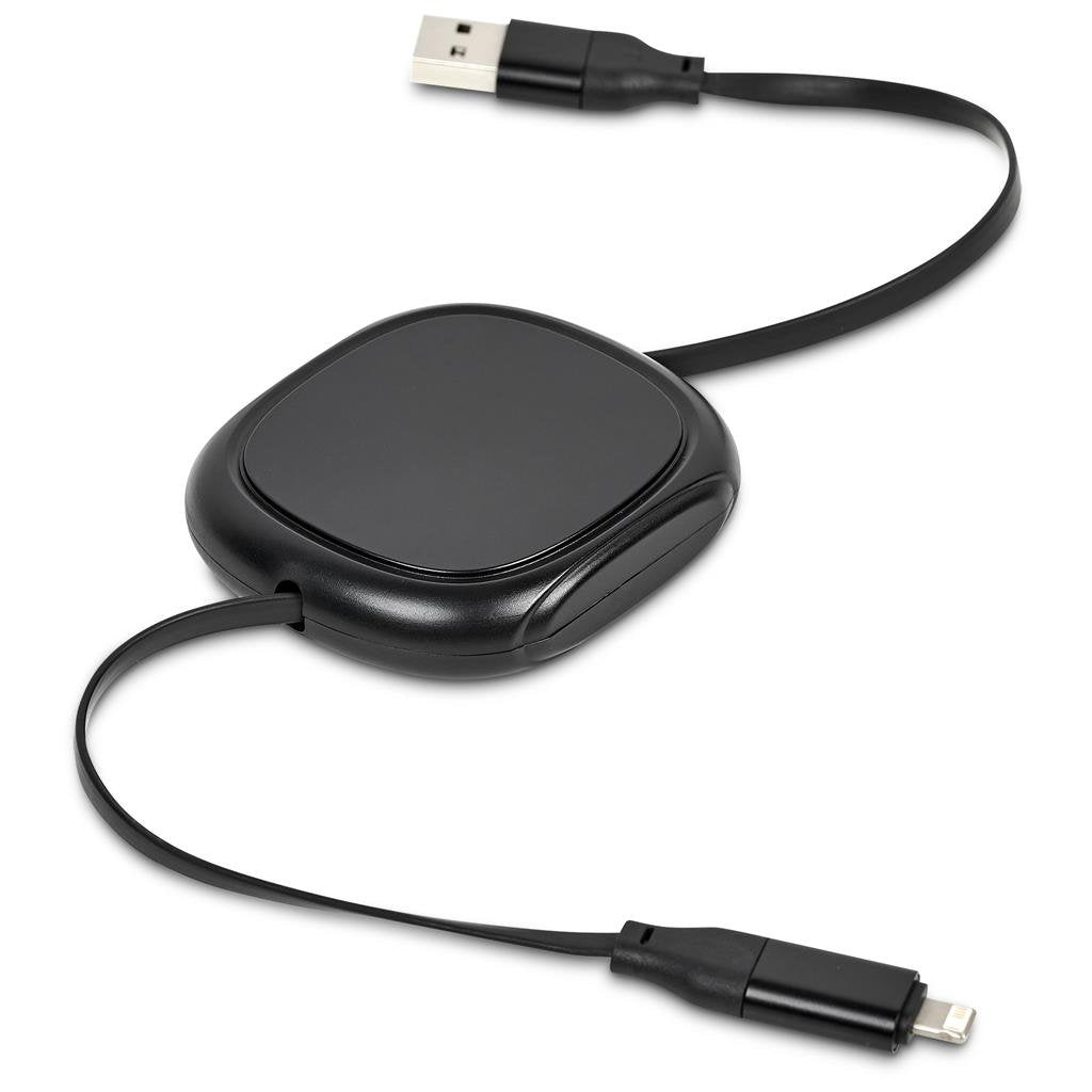 Balanko 4-in-1 Retractable Fast Charge 60W Cable BLACK - Chargers and Adaptors,Technology