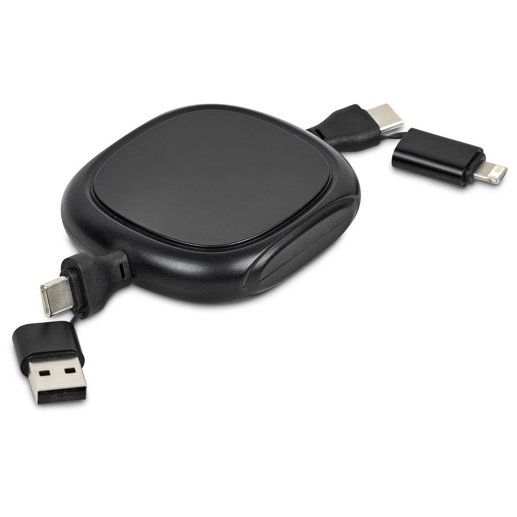 Balanko 4-in-1 Retractable Fast Charge 60W Cable BLACK - Chargers and Adaptors,Technology