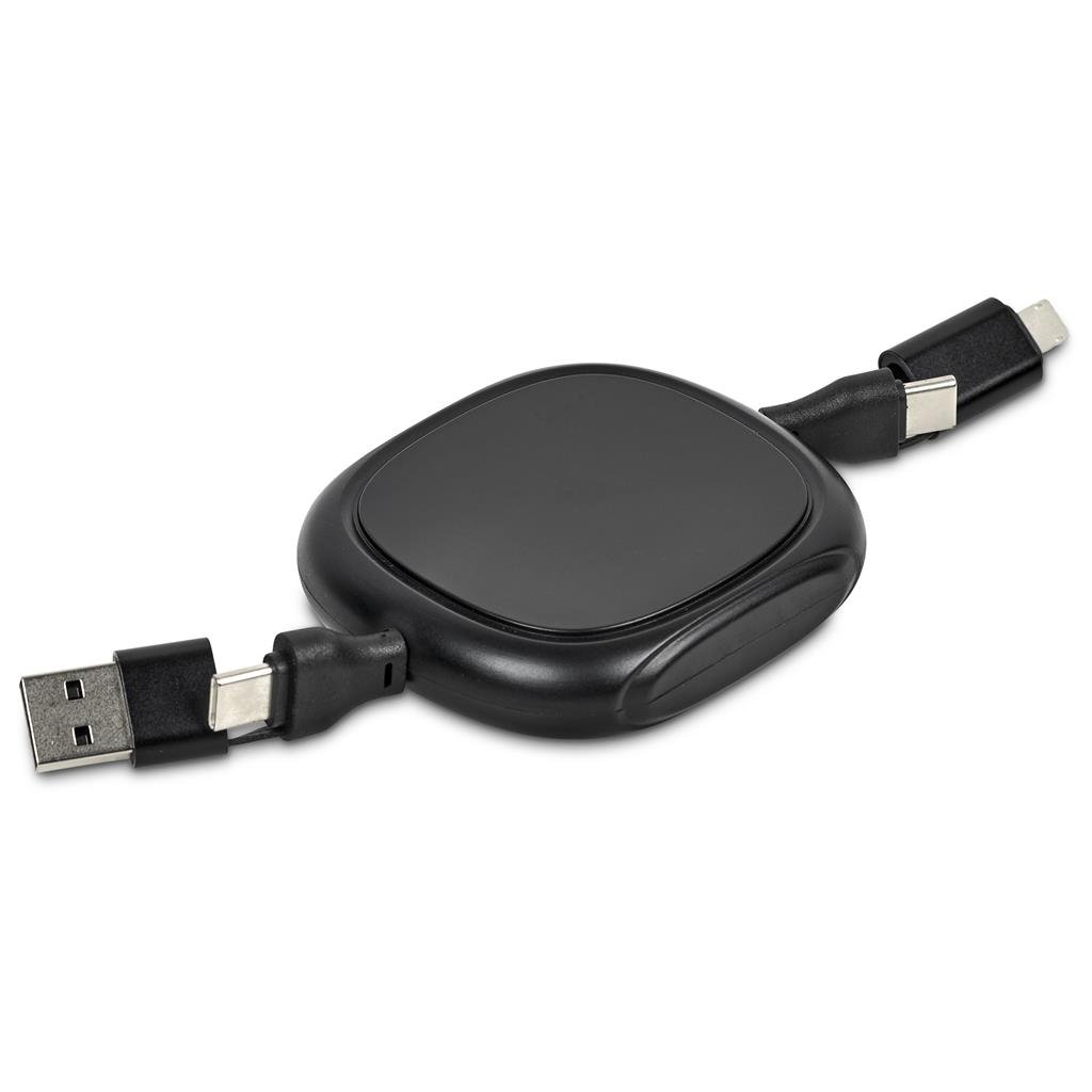 Balanko 4-in-1 Retractable Fast Charge 60W Cable BLACK - Chargers and Adaptors,Technology