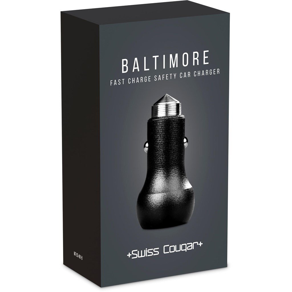 Baltimore 2 -in-1 Fast Car Charger & Tool BLACK - On the Road,Chargers and Adaptors,Technology