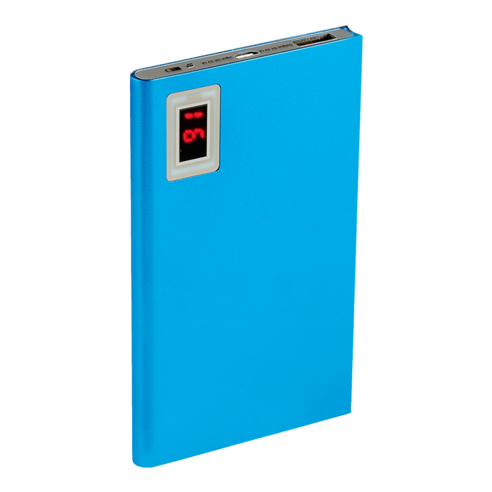 BE0069 - Powerbank with Battery Indicator - 4000 mAh Blue / STD / Last Buy - Technology