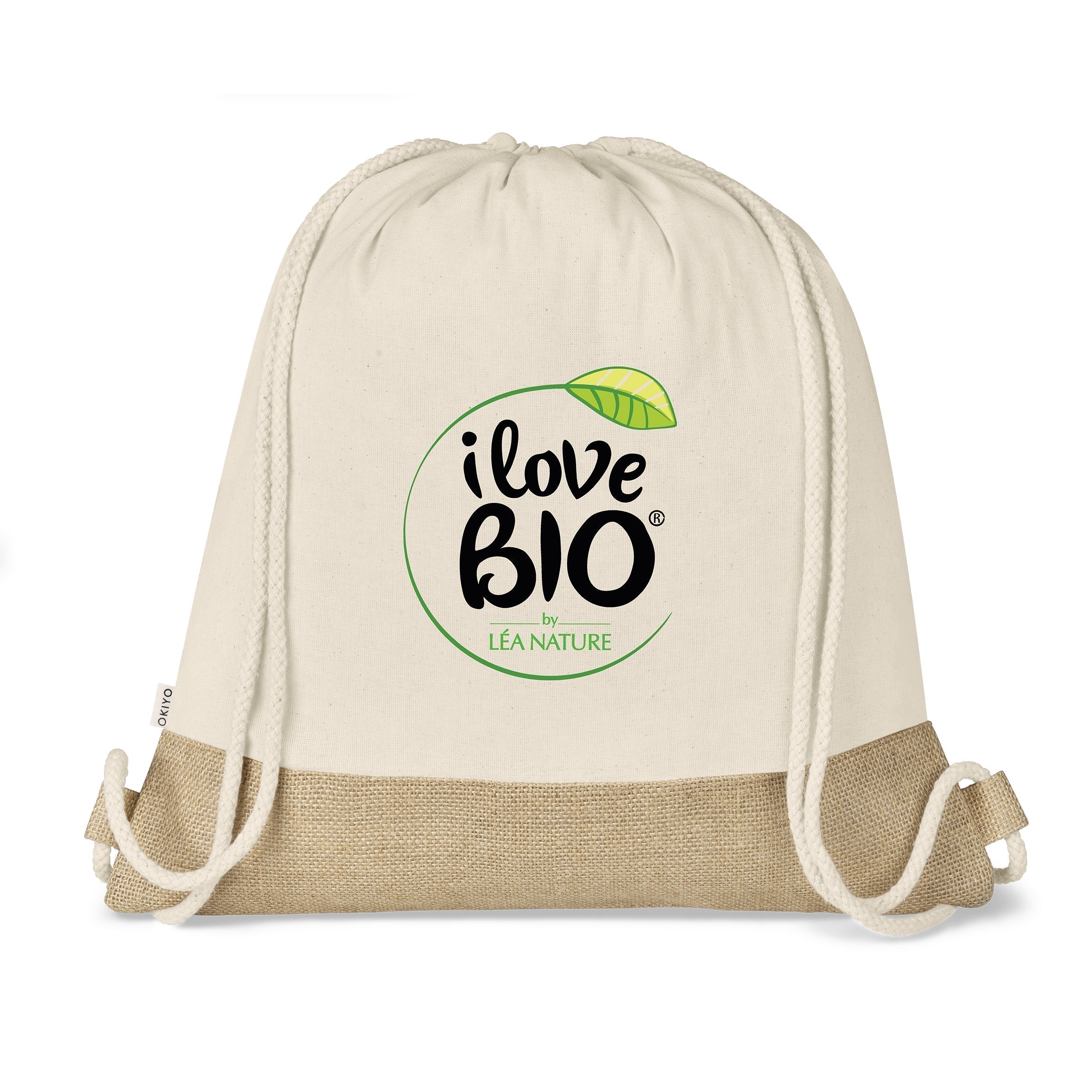 Okiyo Bijin Cotton Drawstring Bag-Natural-NT