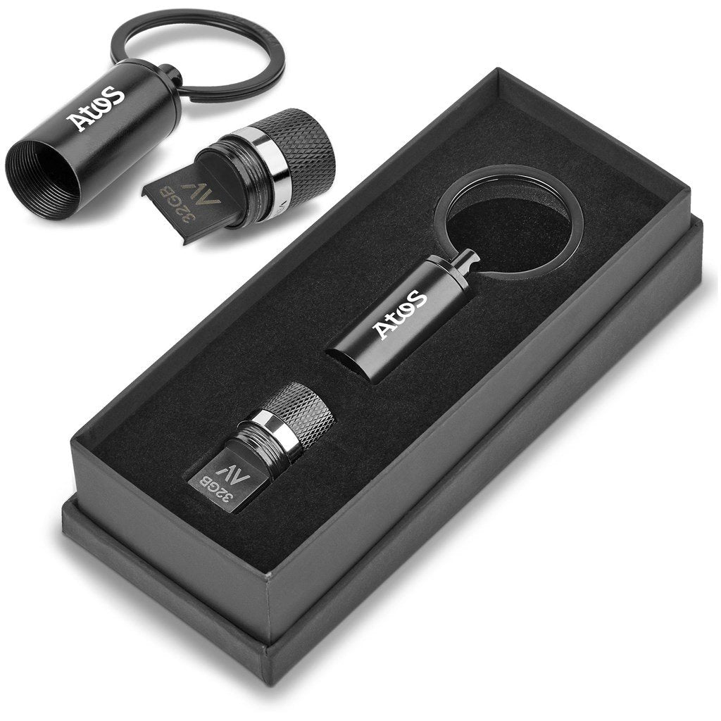 Blofeld Flash Drive Keyholder - 32GB / Black / BL - Keychains
